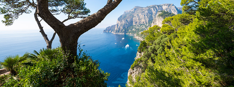 Udsigt fra en, Capri. Italien.